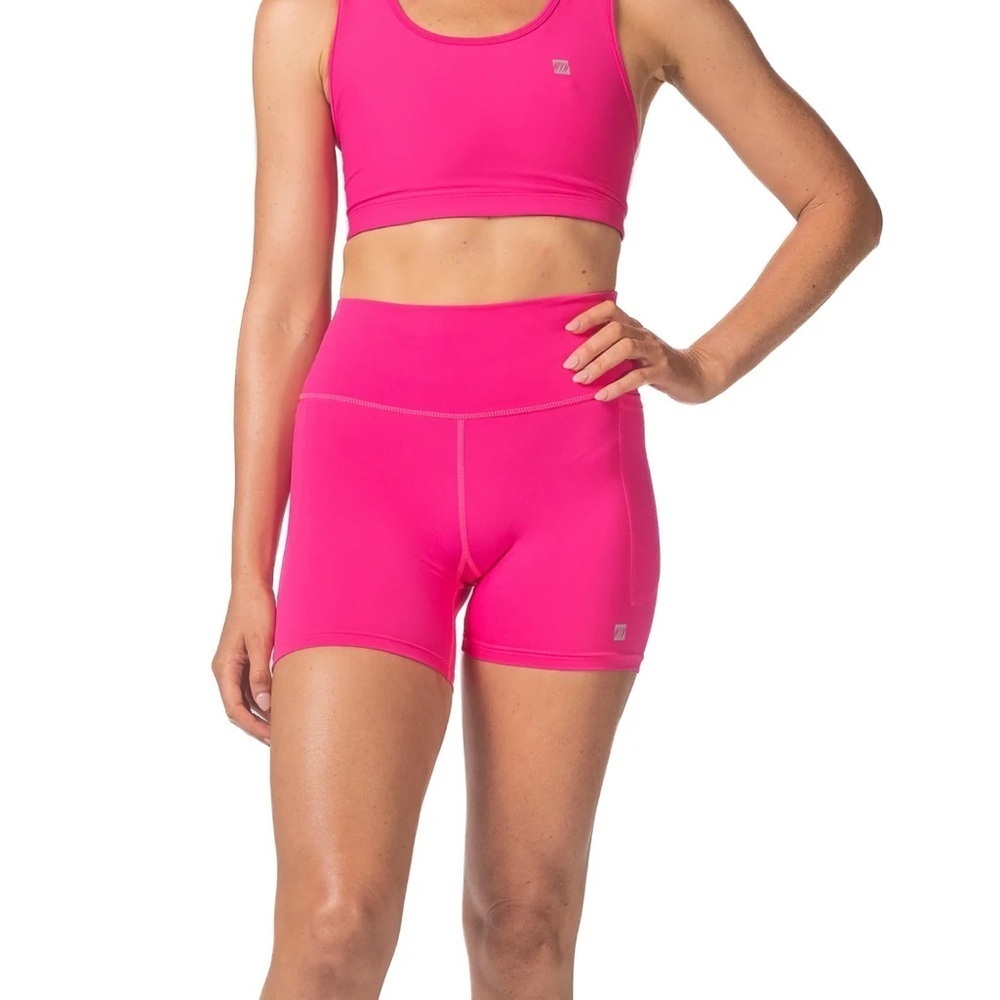 WYN ACTIVE STRIDE SHORTS 4" - RASPBERRY - Picture 2 of 6